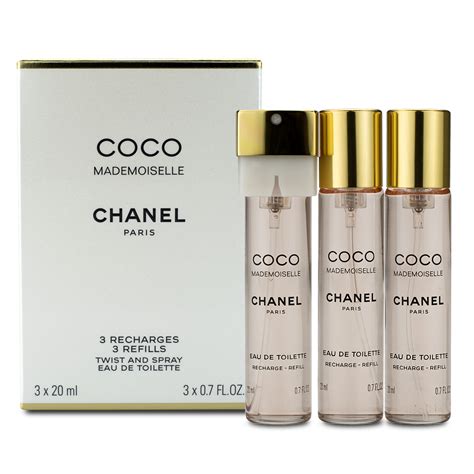 chanel coco mademoiselle eau de parfum twist and spray review|coco mademoiselle refill only.